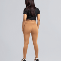 The Bare & Bold Set (Nude Orange Legging & Black T-Shirt Set) - Beyond Physique