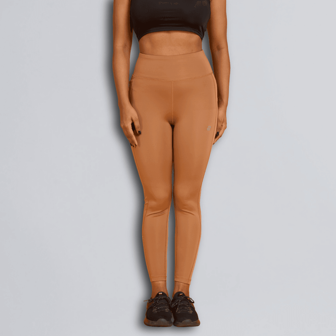 The Bare & Bold Set (Nude Orange Legging & T-Shirt Set)